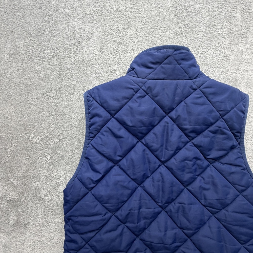 J.Crew Vest Womens Small Blue Quilted‎ Puffer Full Zip Pockets Fall Winter - Picture 13 of 15